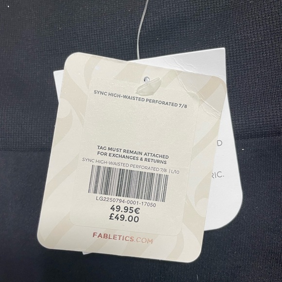 Fabletics SYNC HIGH-WAISTED PERFORATED 7/8 leggings, NWT - Picture 5 of 6